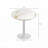 Round Faux Marble Dining Table with Titanium Gold Feet (31.5")-1417425565