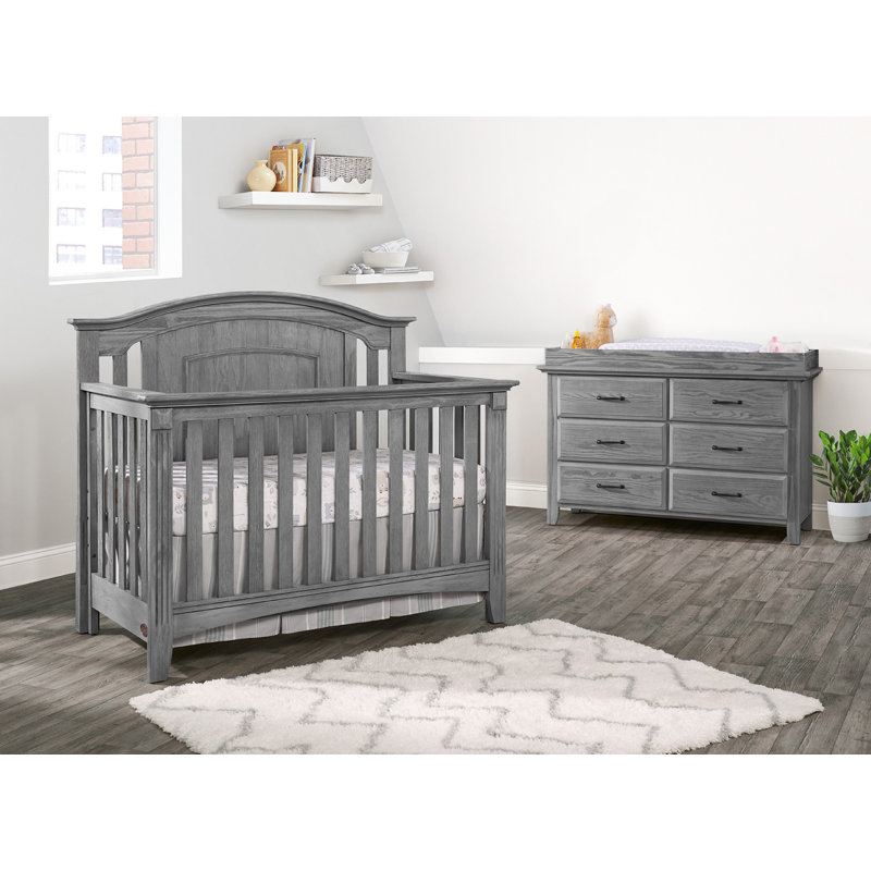 Ensemble de chambre de bébé convertible Willowbrook, Gris graphite