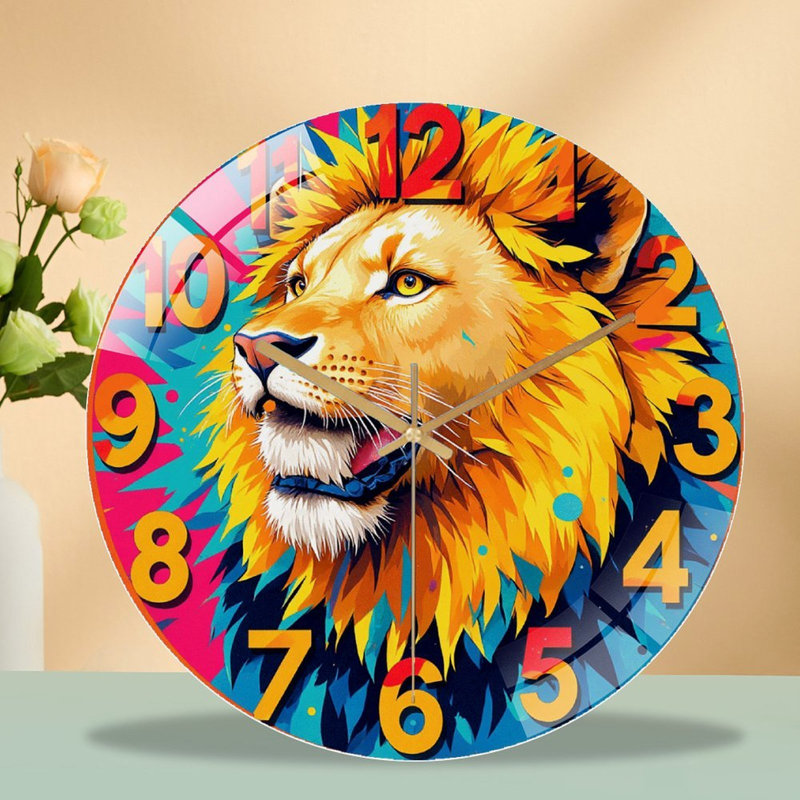 Horloge murale Lion