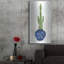«Cacti in Blue Pot 1» par Stellar Design Studio, art mural en métal, 12 po x 24 po-1690343096