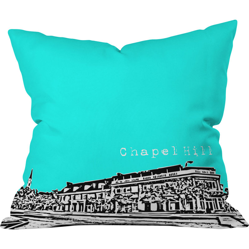 Coussin décoratif chapel hill Bird Ave, 20 po x 20 po, Aigue-marine