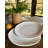Light Rain Durable White Porcelain Dinner Plate