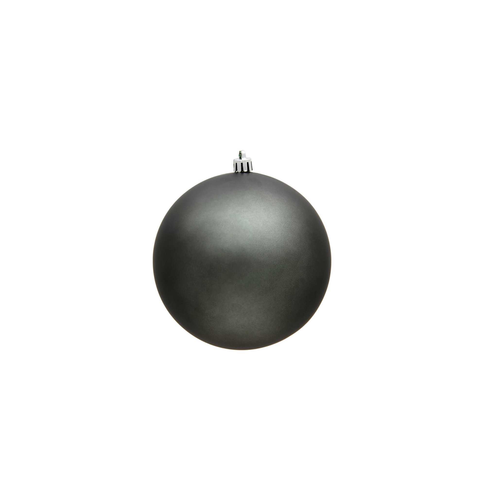 Holiday Décor Ball Ornament, Matte Pewter