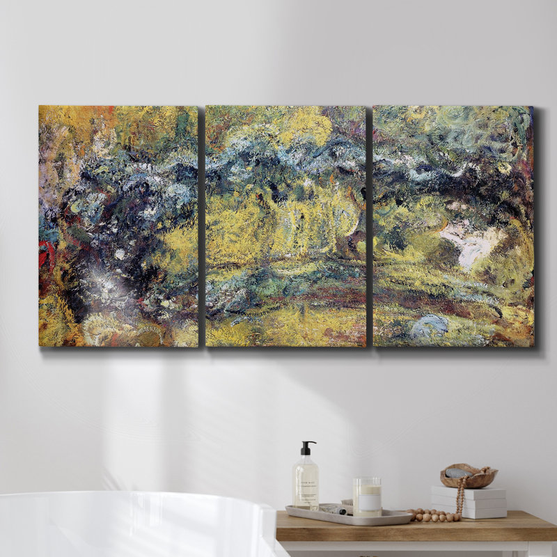 Ice Twine II sur toile, 3 pièces, H 36 po x l 72 po x P 2 po