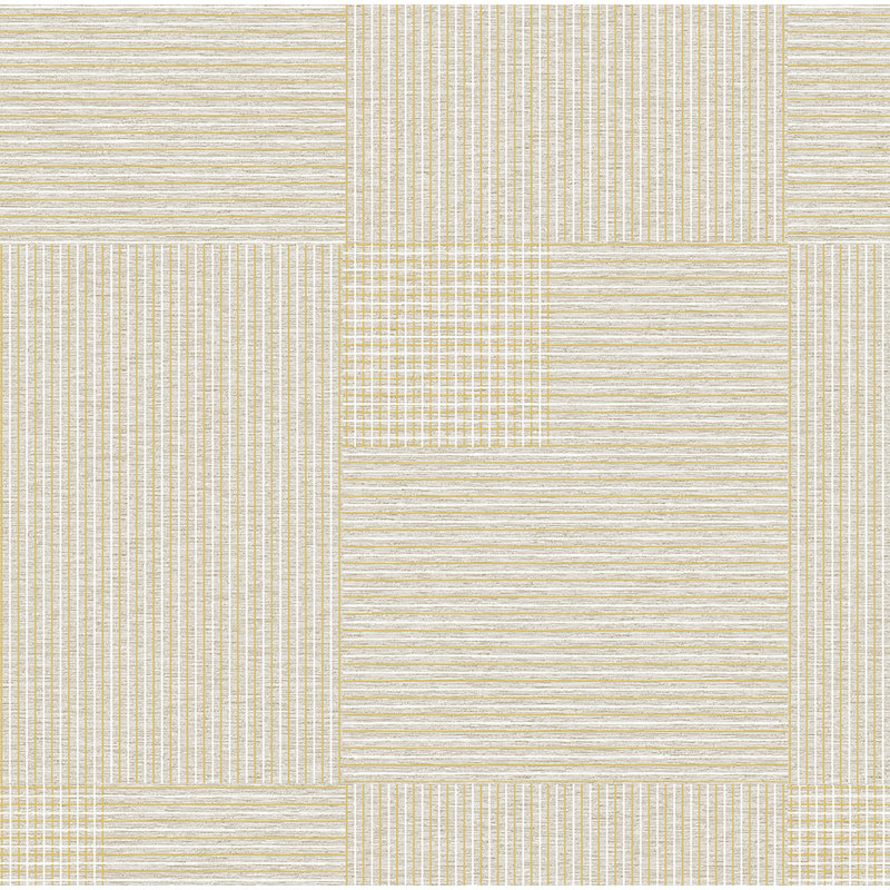  Rouleau de papier peint L 33 pi x l 21 po Squares, Beige