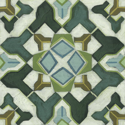" Palm Piazza Tile I " by June Erica Vess Painting Print