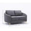 Causeuse en lin gris yuina