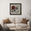 Arrangement floral rouge et multicolore - impression sur papier encadrée