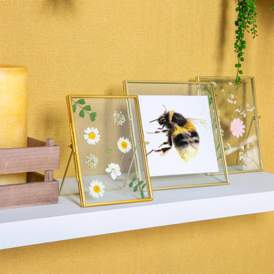 Nicola Spring Standing Metal Photo Frames Set - 4 Sizes