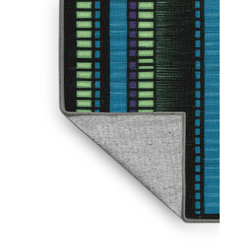Washable Digital Equalizer Graphics Music Area Rug, Rectangle 5' x 7'