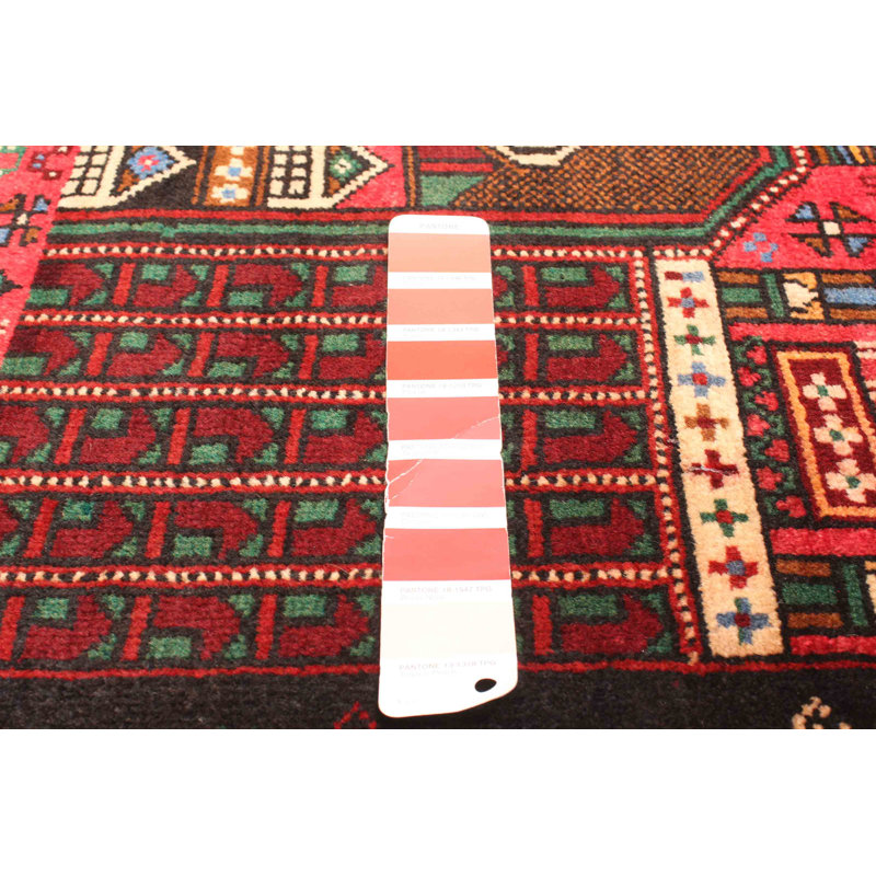 Tapis rouge Teimani 2 pi 10 po x 4 pi 11 po