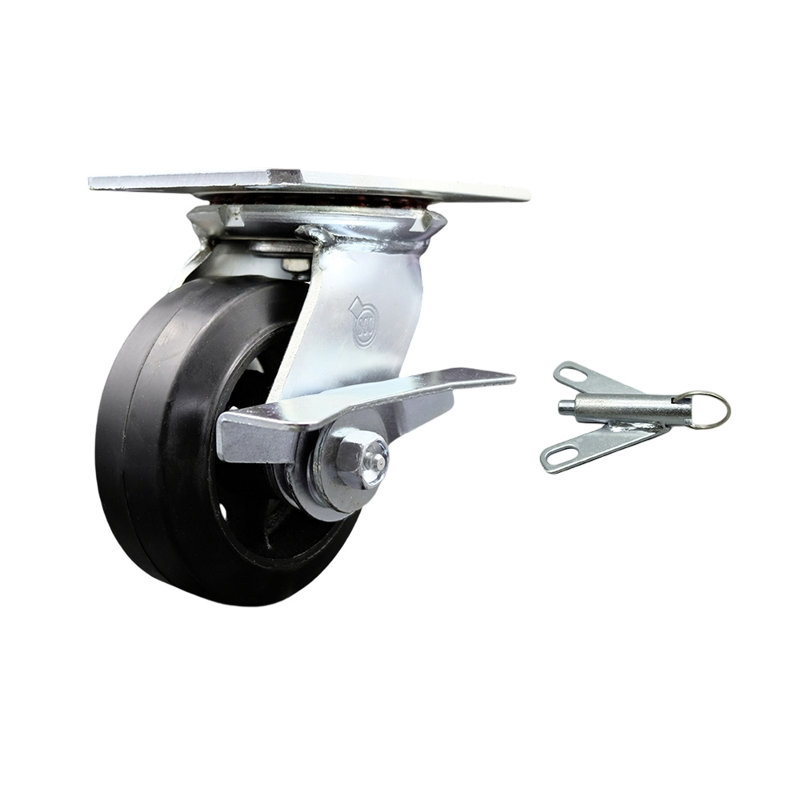 Rubber on Steel Caster