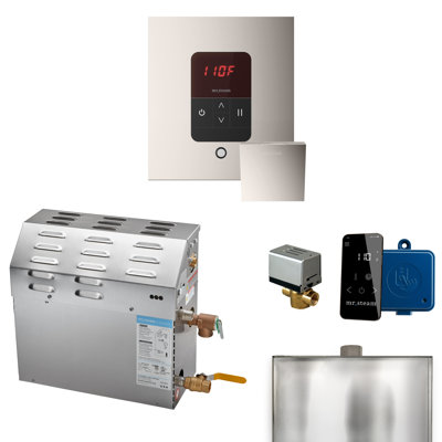 MS 6 kW (6000 W) Steam Shower Generator Package with square iTempo Control in Accessories