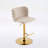 Swivel Barstools Adjusatble Seat Height With Gold-plating Base-2092836996-2092868743