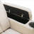 270 Degree Swivel PU Leather Power Recliner Individual Seat Home Theater Recliner With Tray Table,  Phone Holder, Cup Holder,  USB Port, Hidden Arm Storage For Living Room(Old SKU:SG001190AAA), White-1995657067