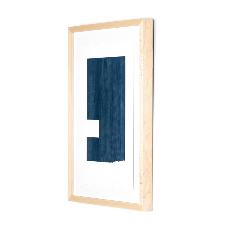 Negative II In Blue Painting by The Holly Collective, 40" H x 30" W