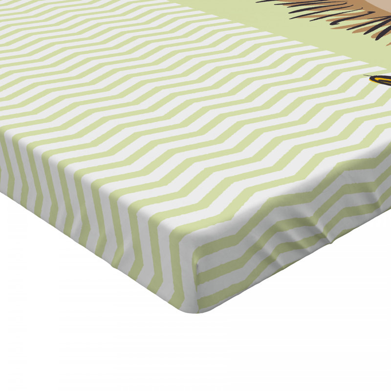 Microfiber Chevron Fitted Sheet, Full Fitted Sheet
