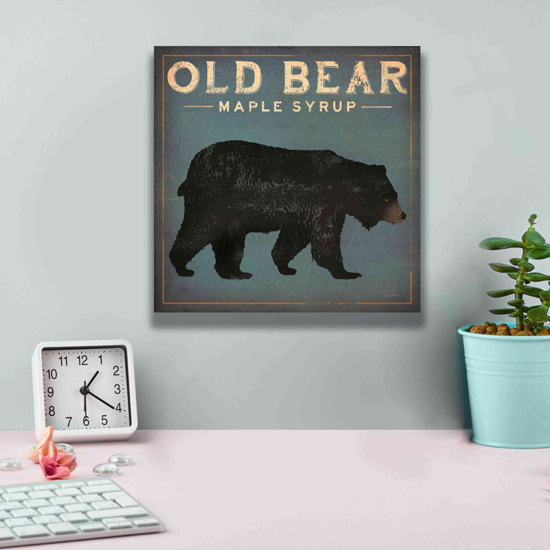 «Old Bear» par Ryan Fowler, H 12 po x l 12 po x P 0,75 po