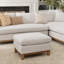 Repose-pieds rembourré en duvet d'oie Cami-782239667