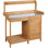Outdoor Garden Potting Bench Table Work Bench Metal Tabletop