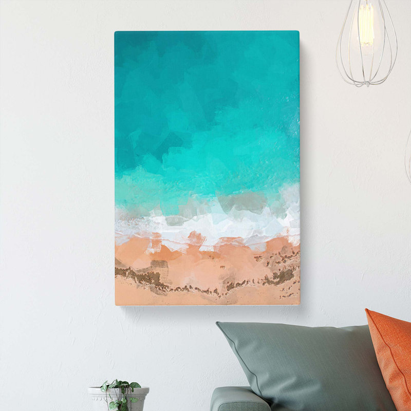 Sydney Australia Beach In Abstract - Wrapped Canvas, 50cm H x 35cm W x 3cm D