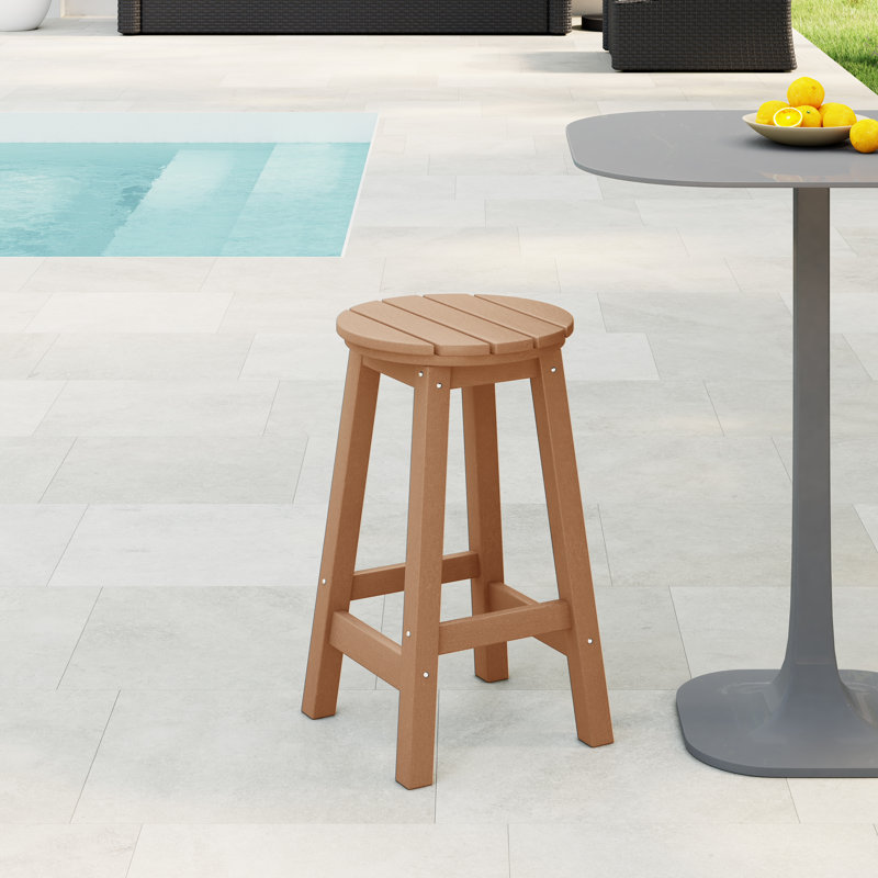 Tabouret d'extérieur Laguna, Brun clair, 24"