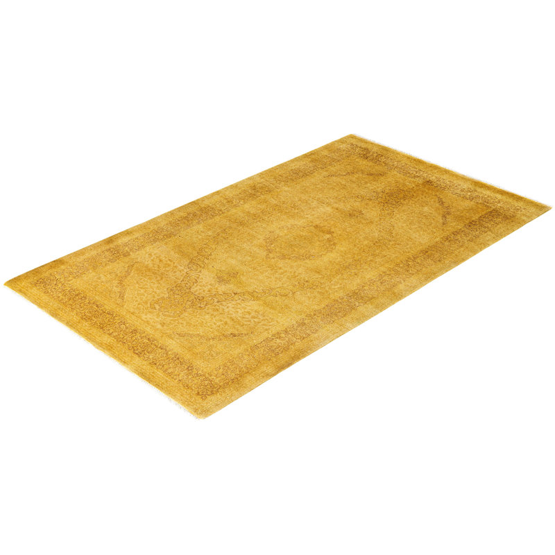 Overdyed One-of-a-Kind 3' 1" X 5' 5" Hand Knotted Area Rug