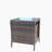 Outdoor Patio Furniture Coffee Table With Clear Tempered Glass-1282092347