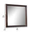 Nitz Dresser Mirror, Beveled Glass, Espresso Brown Solid Wood Frame, 36X40-117559442