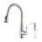 Bari-T Pull Down Single Handle Kitchen Faucet with Accessories-74694306