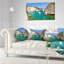 Coussin lombaire panorama water beach
