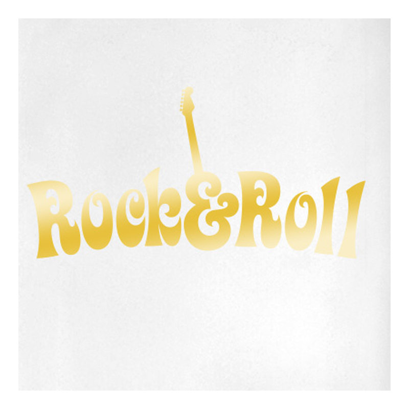 Entertainment Wall Decal, Shiny Gold