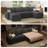 Abramson U-Shaped Corduroy Upholstered Sectional Comfy Cloud Couch-1958189916