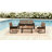 4-Piece Wicker Patio Conversation Set with Coffee Table-1153460411-1153460412