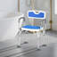 Chaise de douche réglable avec dossier et accoudoirs, siège de bain antidérapant et rembourré Eva pour personnes âgées et pour personnes à mobilité réduite, capacité de 299 lb