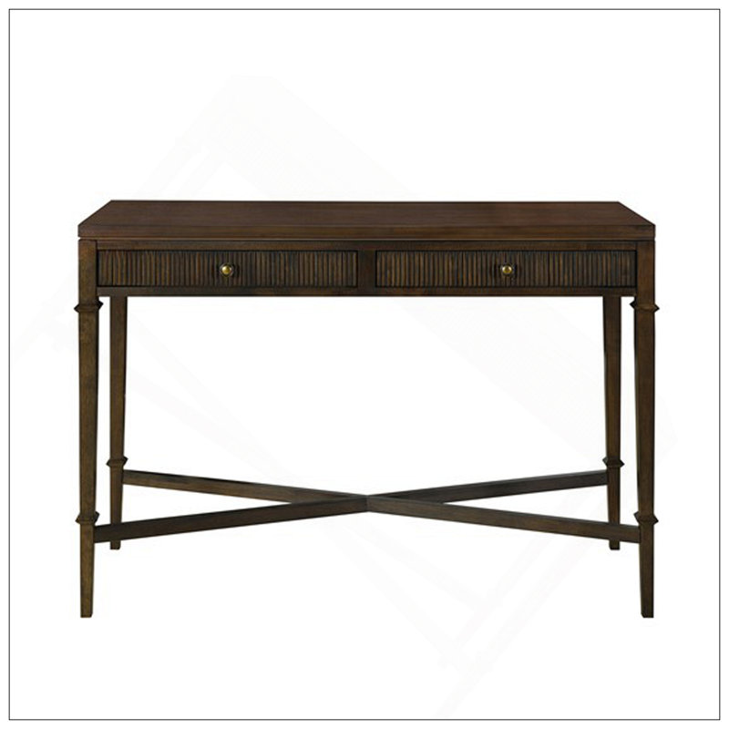 Fluted 2-Drawer Storage Console Table