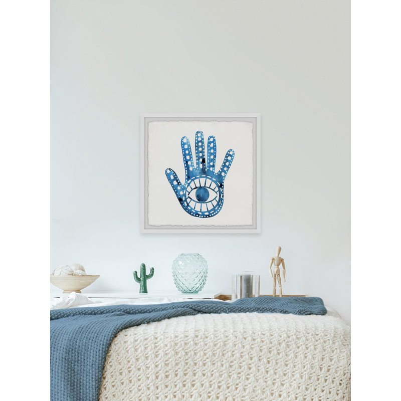 «Hands Off», reproduction encadrée, H 12 po x l 12 po x P 1,5 po