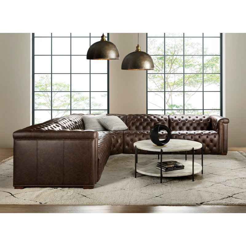 MS Upholstered Power Reclining L-Shaped Sectional Reversible