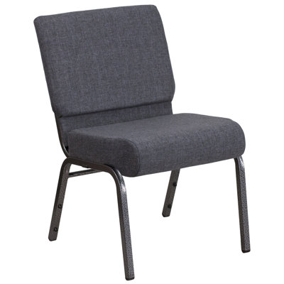 Chaise de salle d'attente empilable en tissu avec structure en métal 21,25 po Maevis