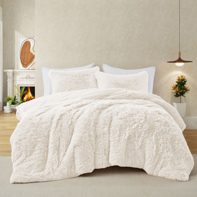 3PC Faux Fur Comforter set