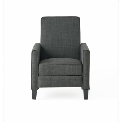 Linen Manual Push Back Recliner Chair