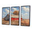 Red Grey Summer Barn Breeze " Red Grey Summer Barn Breeze " 3 - Pieces-2034178002-2034177988