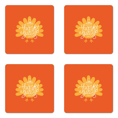 Square 4 Piece Coaster Set