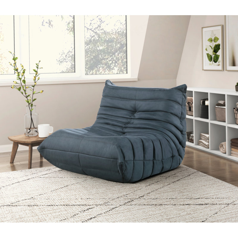Luxury 33.5" Modern & Contemporary Accent Chair with Microfiber Fabric Cover, Button-Tufted Detail, High Resilience Foam