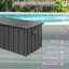 Outdoor and Indoor Metal Storage Deck Box with Lock and Wheels-113420284