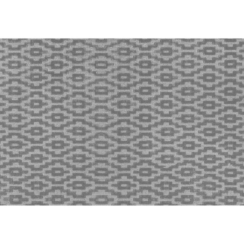 Hand Knotted Area Rug in Dark Gray, Rectangle 6' x 9'