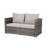 Opaline 5-Piece All Weather Rattan/Wicker Outdoor Conversation Set With Cushions-1423295314