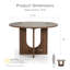 Table de salle à manger ronde avec base en U Harrisonburg-1409128805
