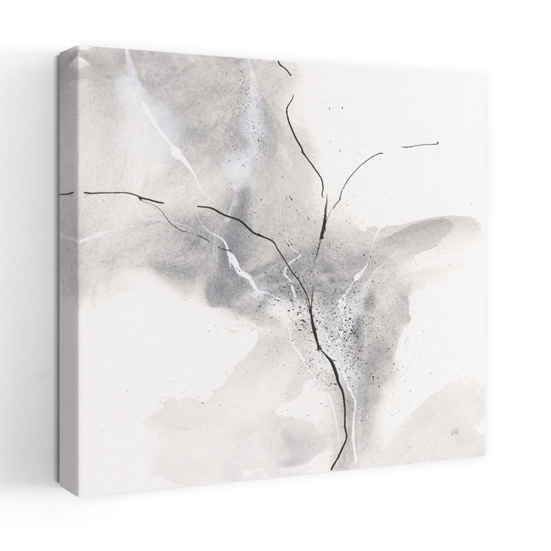 Marbre gris IV, art contemporain abstrait, H 48 po x l 48 po