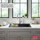DELTA Everest™ 30" L Granite Composite Workstation Kitchen Sink Drop-In Top Mount Single Bowl with WorkFlow™ Ledge